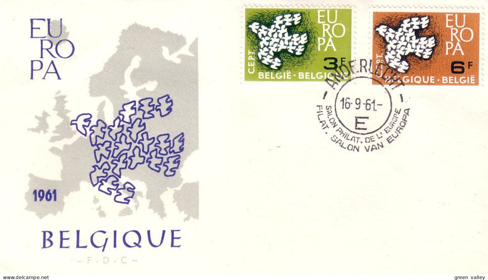 Belgique Oiseaux Europa FDC Cover ( A91 501) - Lettres & Documents