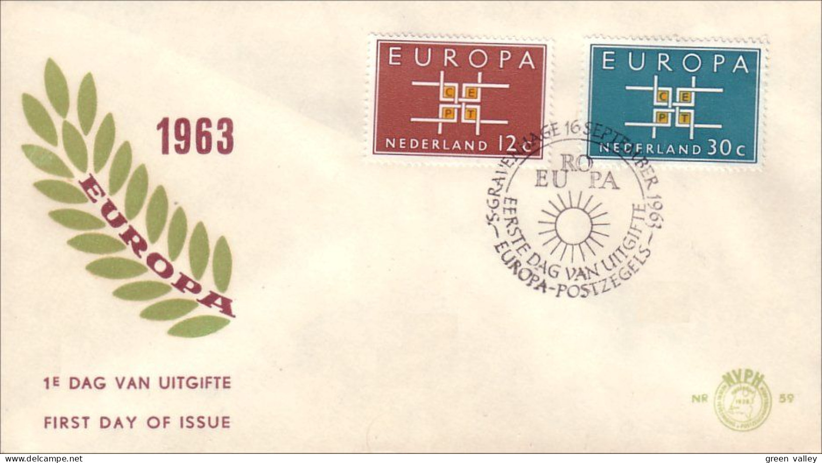 Netherlands Branch Europa FDC Cover ( A91 494) - Trees