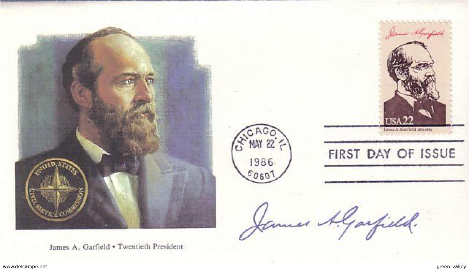 US FDC Cover James Garfield 20th President ( A91 285) - 1981-1990