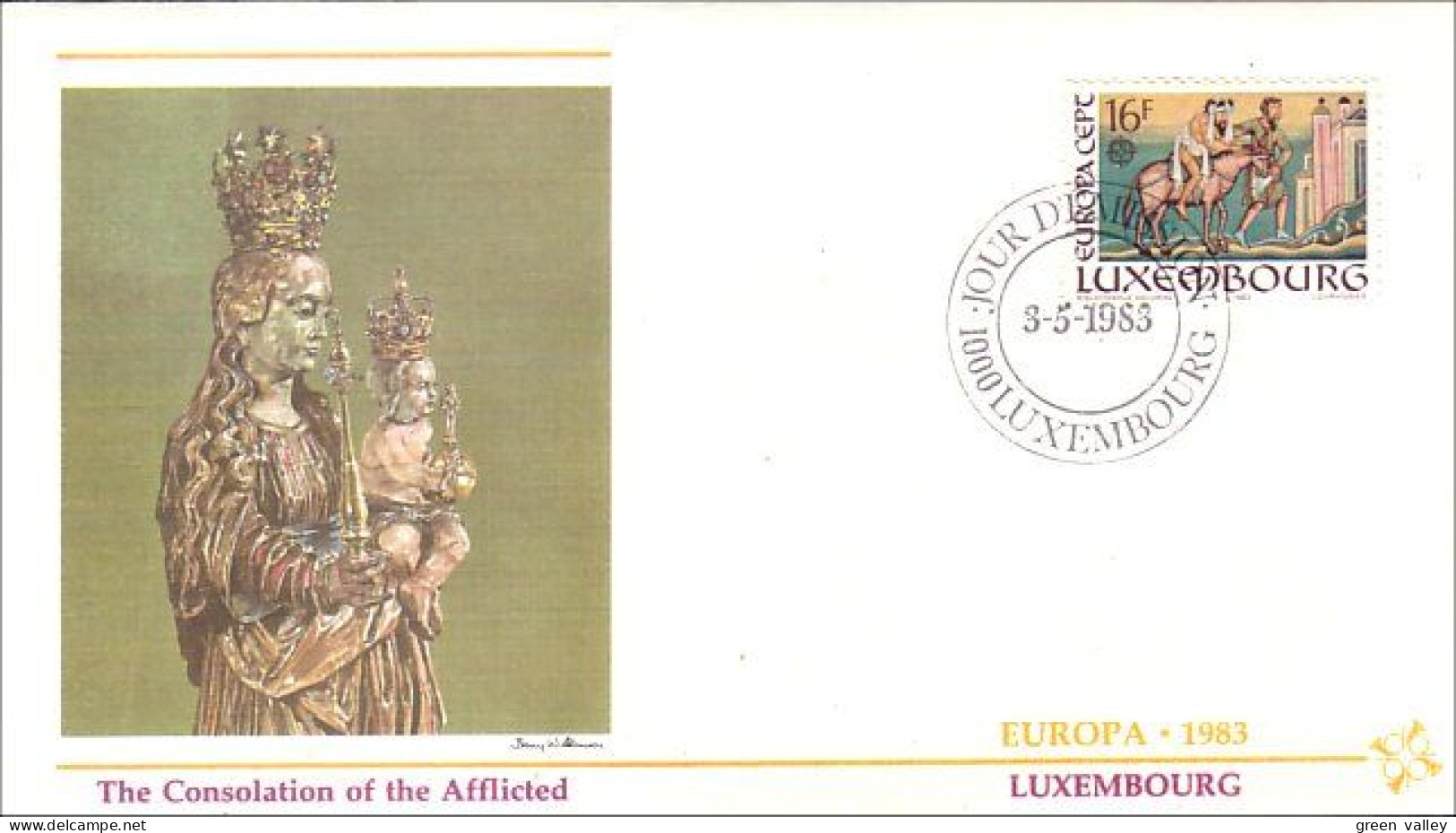 Luxembourg Le Bon Samaritain Europa FDC Cover ( A91 240) - Religion