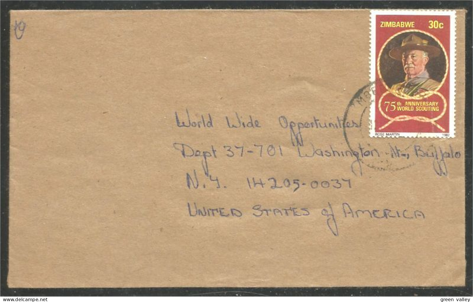 Zimbabwe Scouts Baden Powell Cover ( A92 128) - Other & Unclassified