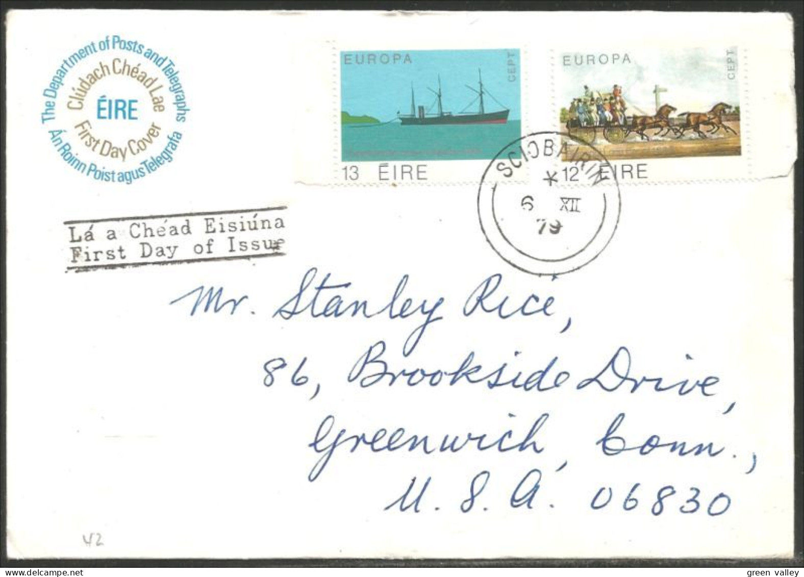 Eire Irlande Europa 1979 FDC Cover ( A92 102) - 1979