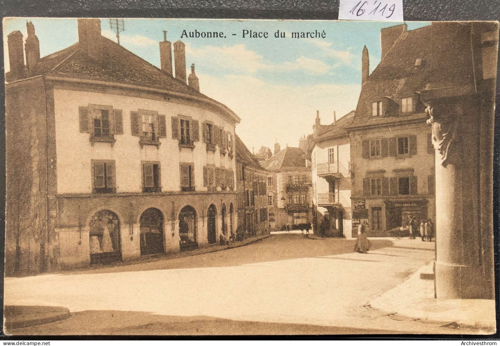 Aubonne - Place Du Marché Au Début Du XXe Siècle (16'119) - Aubonne