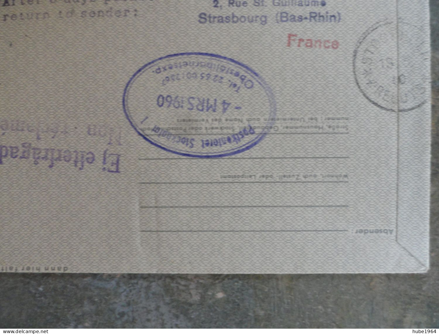 ENVELOPPE COMMEMORATIVE SONDERFLUG MIT INTERFLUG LEIPZIG/STOCKHOLM 02/03/1960 - Airmail