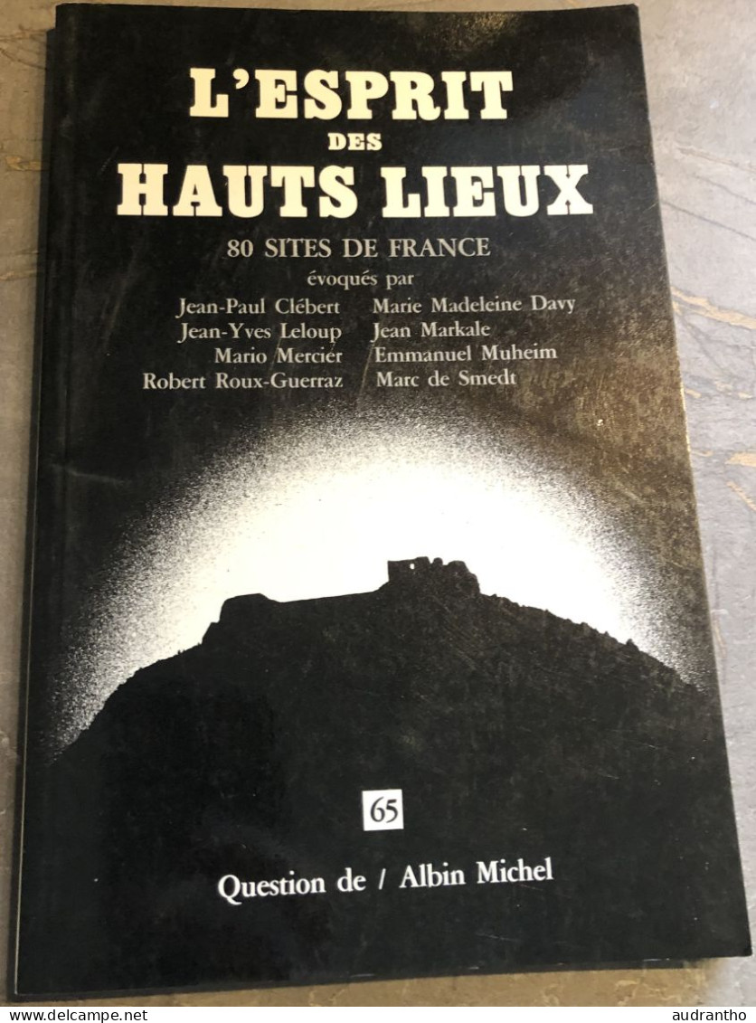 L'ESPRIT DES HAUTS LIEUX 80 Sites De France Question De N°65 Albin Michel 1986 - Geografía