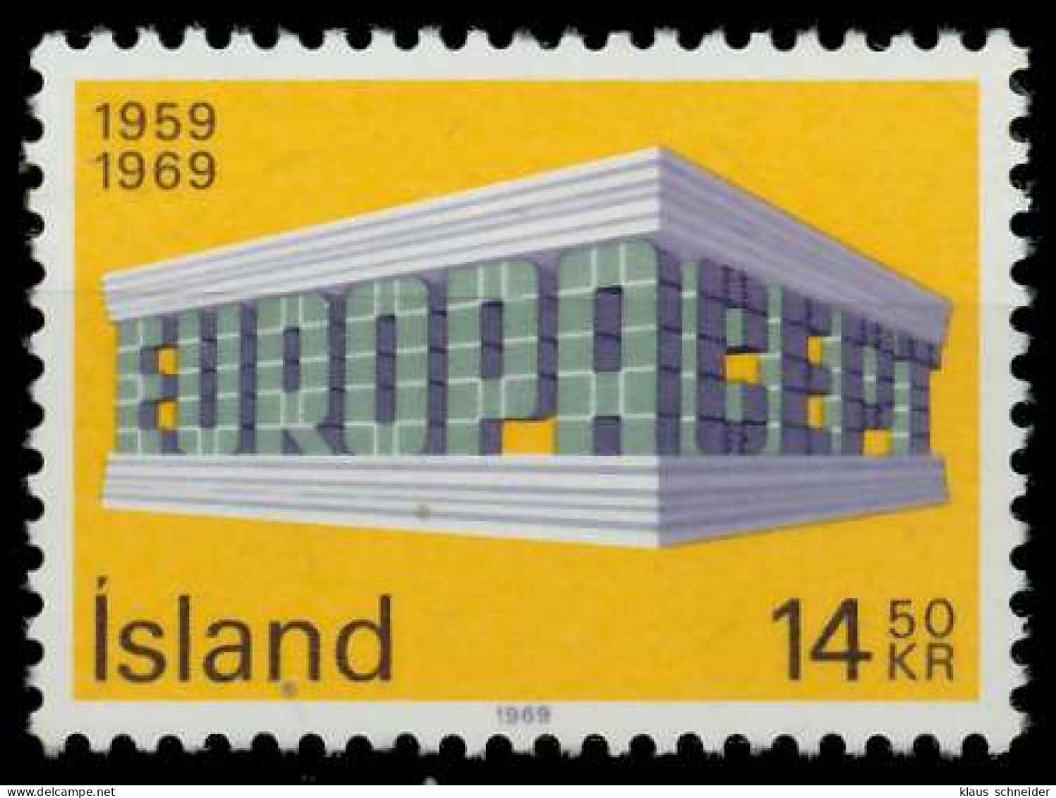 ISLAND 1969 Nr 429 Postfrisch SA5E84A - Unused Stamps