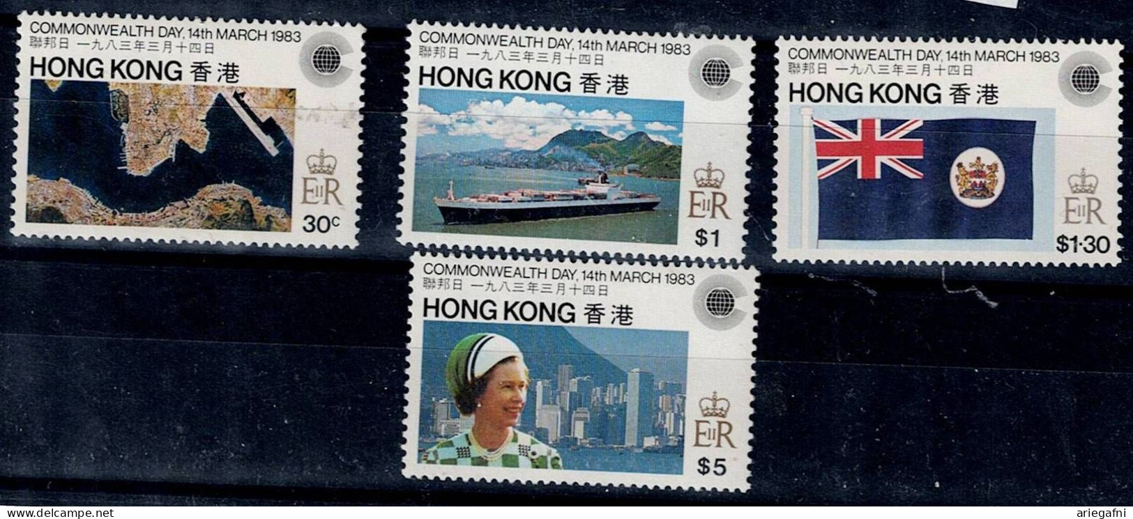 HONG KONG 1983 COMMONWEALTH DAY MI No 411-4 MNH VF!! - Unused Stamps