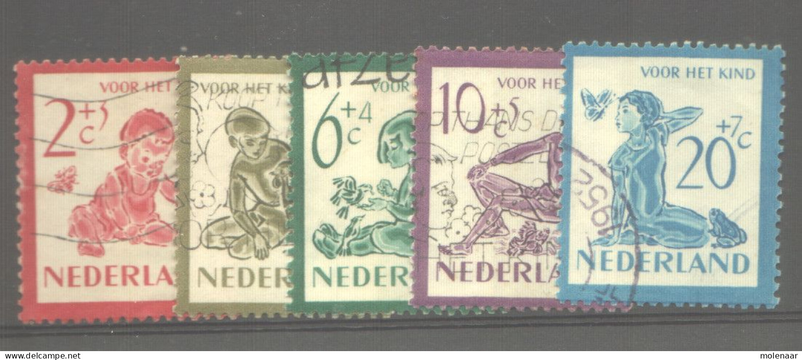 Postzegels > Europa > Nederland > Periode 1949-1980 (Juliana) > 1949-59 > 563-567 Gebruikt (11776) - Oblitérés