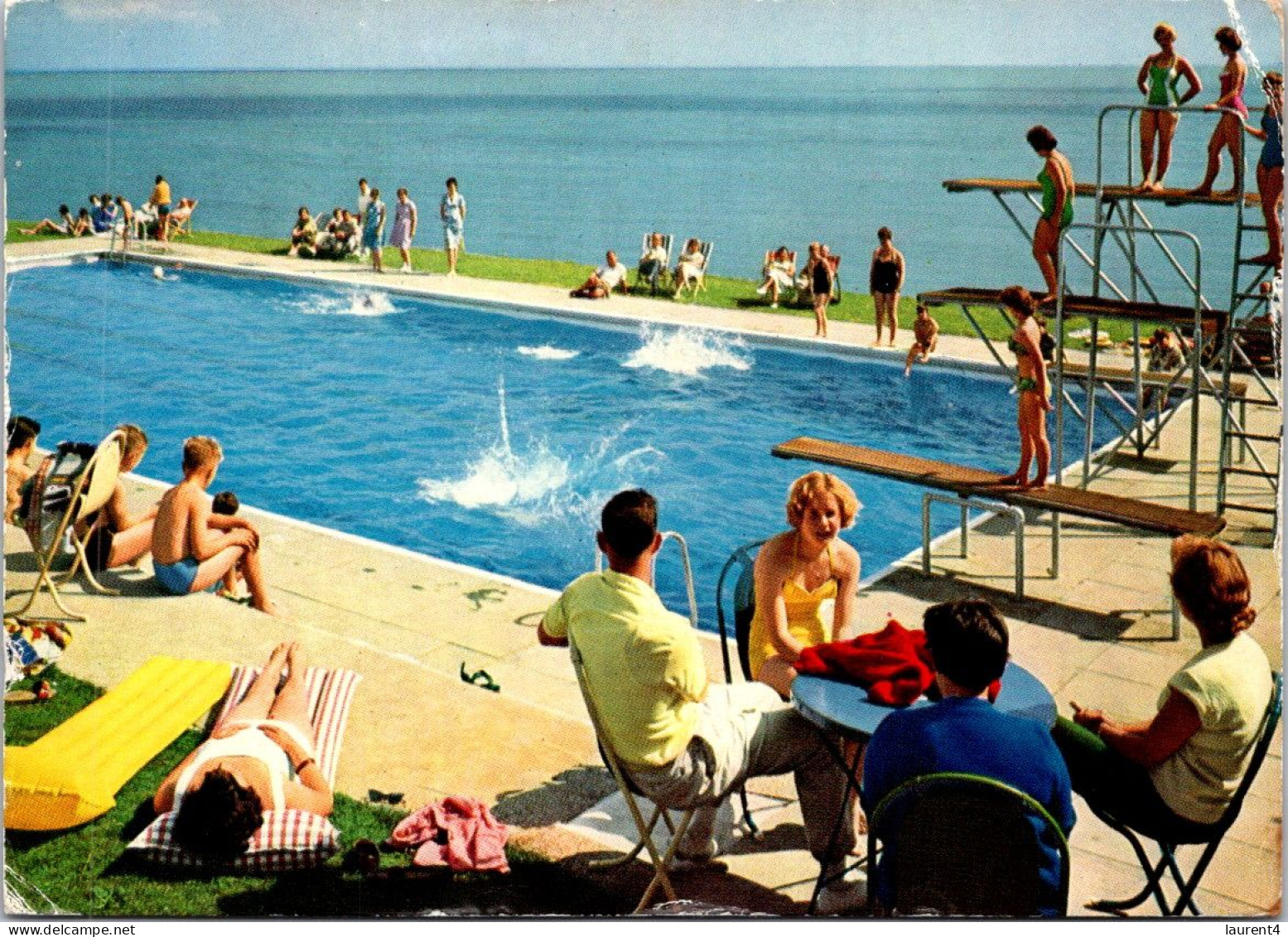 28-2-2024 (1 Y 26) UK - Posted To London 1966 - Devon - Brixham Holiday Camp (Swimming Pool) - Nuoto