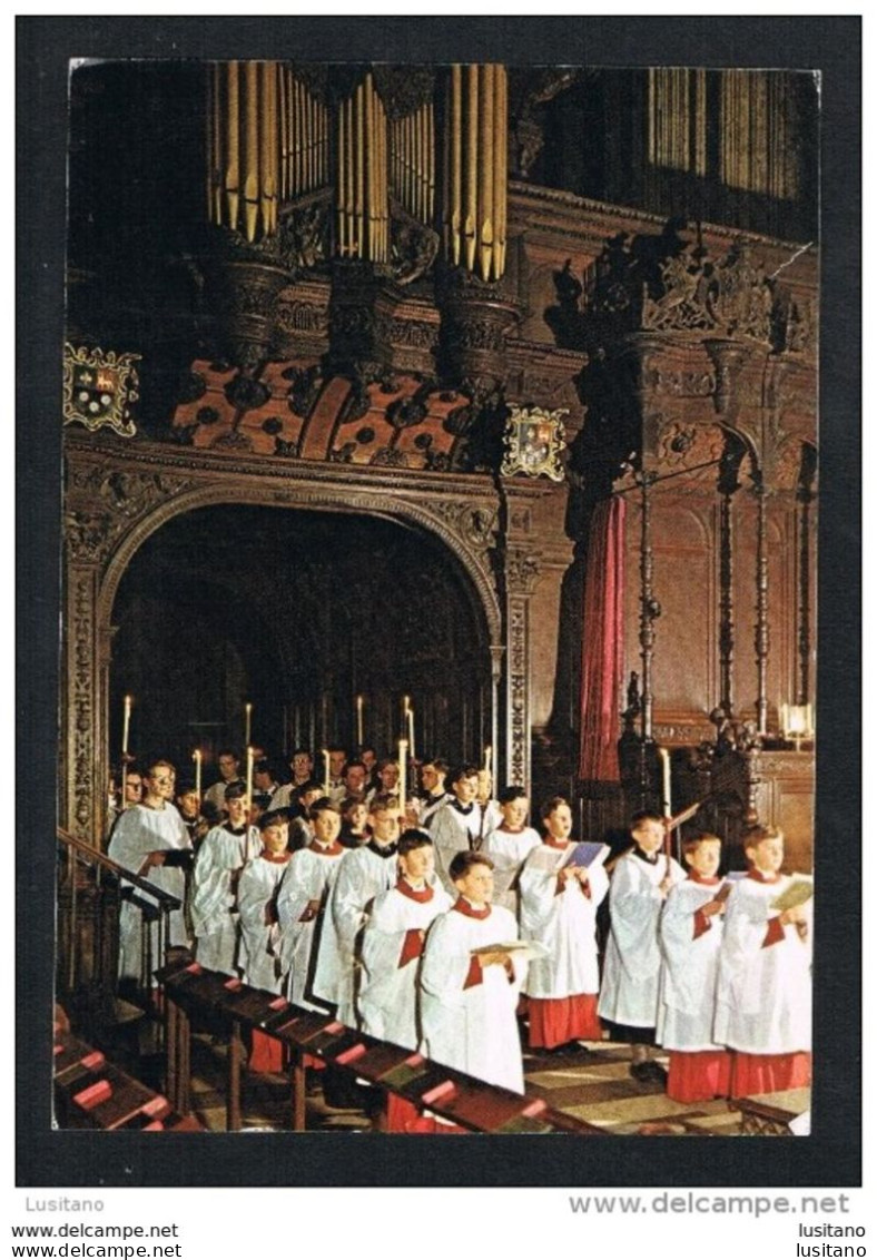 KING'S COLLEGE CHAPEL - ORGAN ORGUE ORGEL - ENGLAND CAMBRIDGE  UK ( 2 SCANS ) - Cambridge