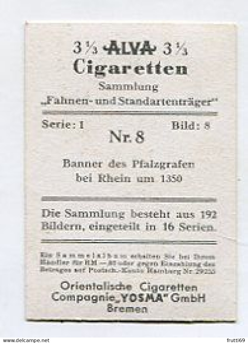 SB 03446 YOSMA - Bremen - Fahnen Und Standartenträger -  Nr. 8 Banner Des Pfalzgrafen Bei Rhein Um 1350 - Sonstige & Ohne Zuordnung