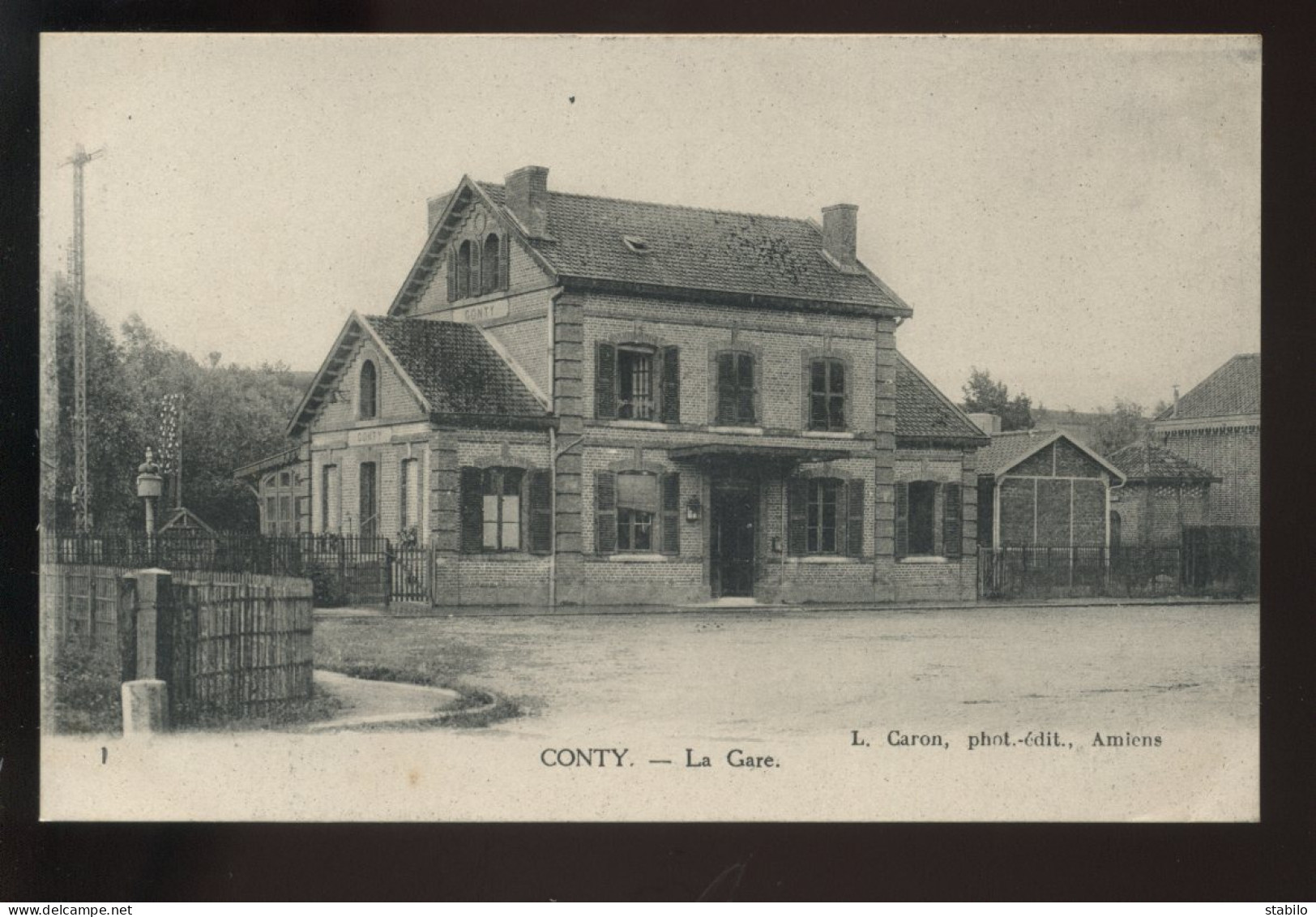 80 - CONTY - LA GARE DE CHEMIN DE FER - Conty