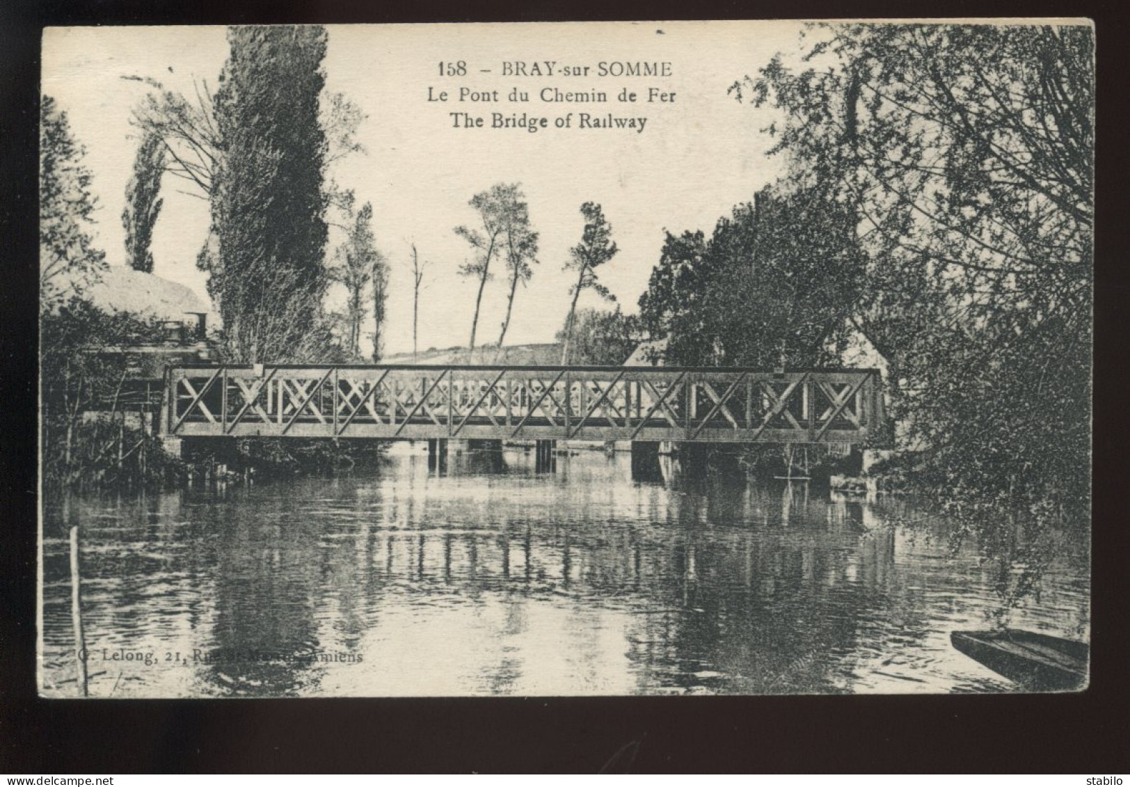 80 - BRAY-SUR-SOMME - LE PONT DU CHEMIN DE FER - Bray Sur Somme