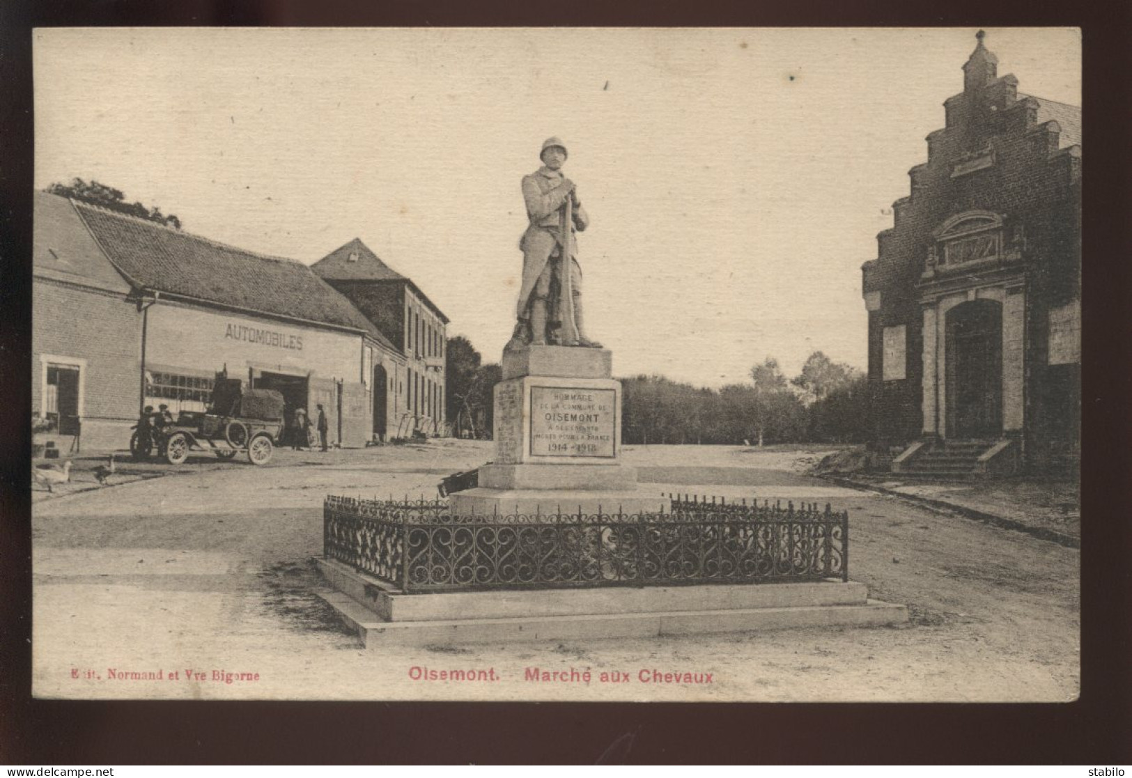 80 - OISEMONT - MARCHE AUX CHEVAUX - MONUMENT AUX MORTS - Oisemont