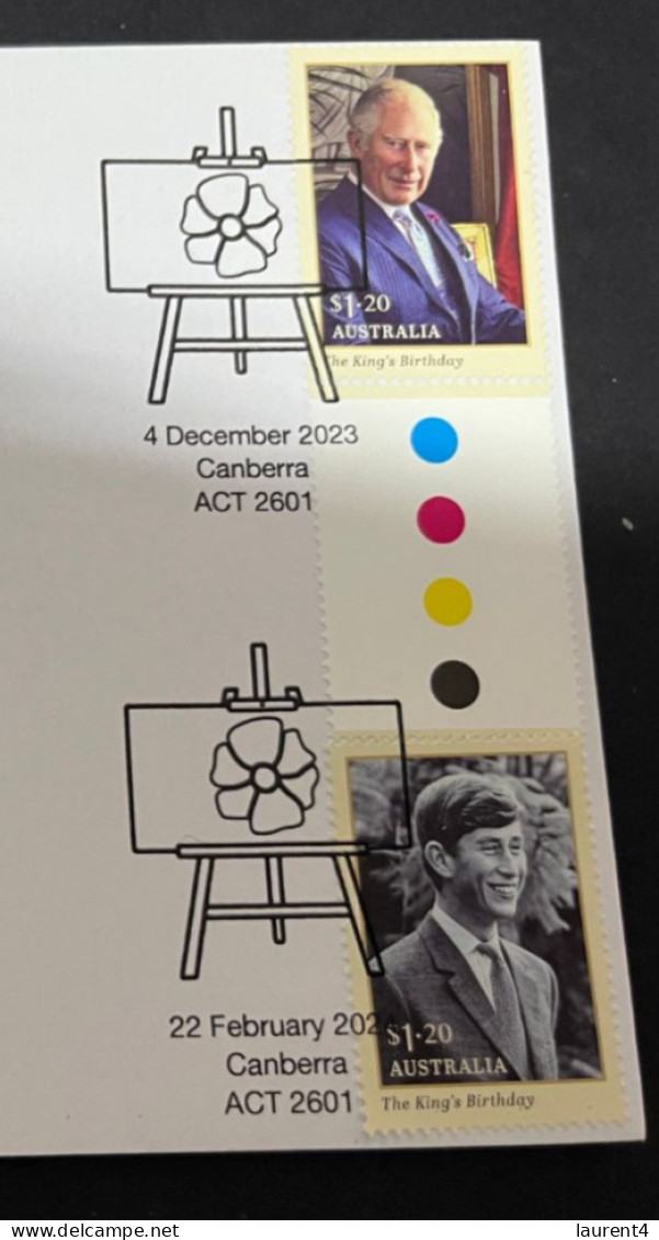 28-2-2024 (1Y 27) Australia - Coin & Stamp Released Via Australia Post - New $ 2.00 King Charles III + $ 1.00 (on Cover) - 2 Dollars