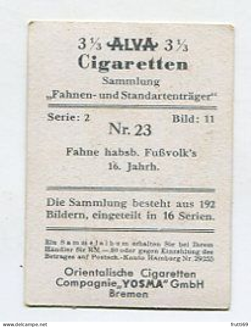 SB 03454 YOSMA - Bremen - Fahnen Und Standartenträger - Nr.23 Fahne Habsch. Fußvolk's 16. Jahr. - Sonstige & Ohne Zuordnung