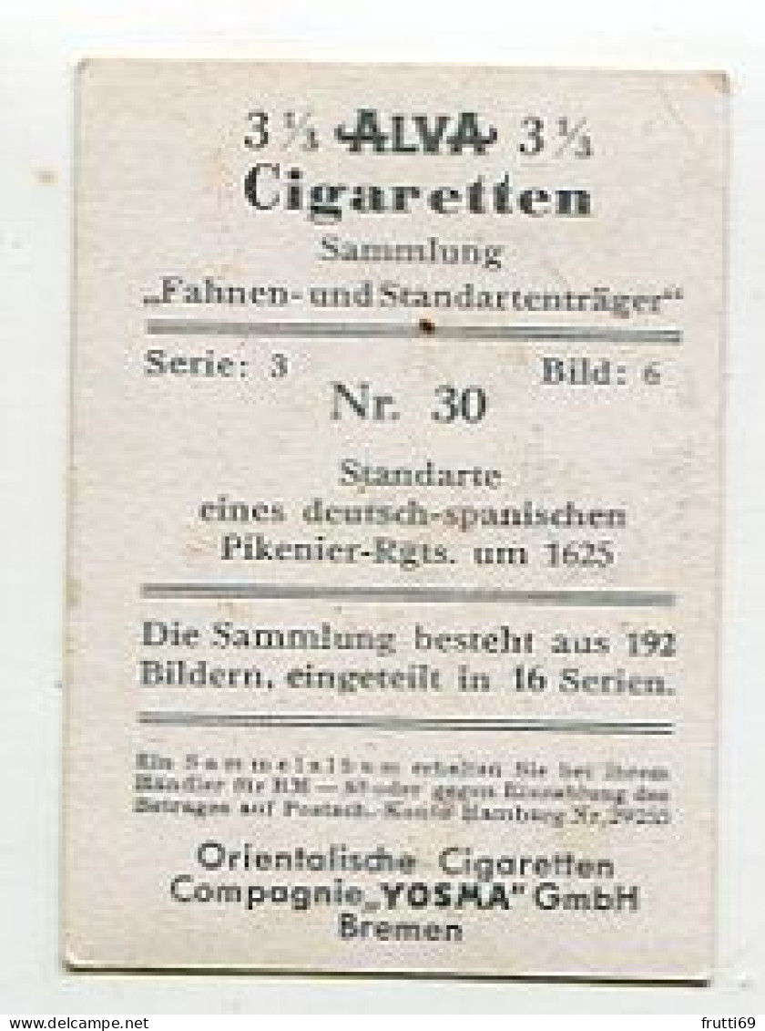 SB 03459 YOSMA - Bremen - Fahnen Und Standartenträger - Nr.30 Standarte Eines Deutsch-spanischen Pikenier-Rgts. Um 1625 - Sonstige & Ohne Zuordnung