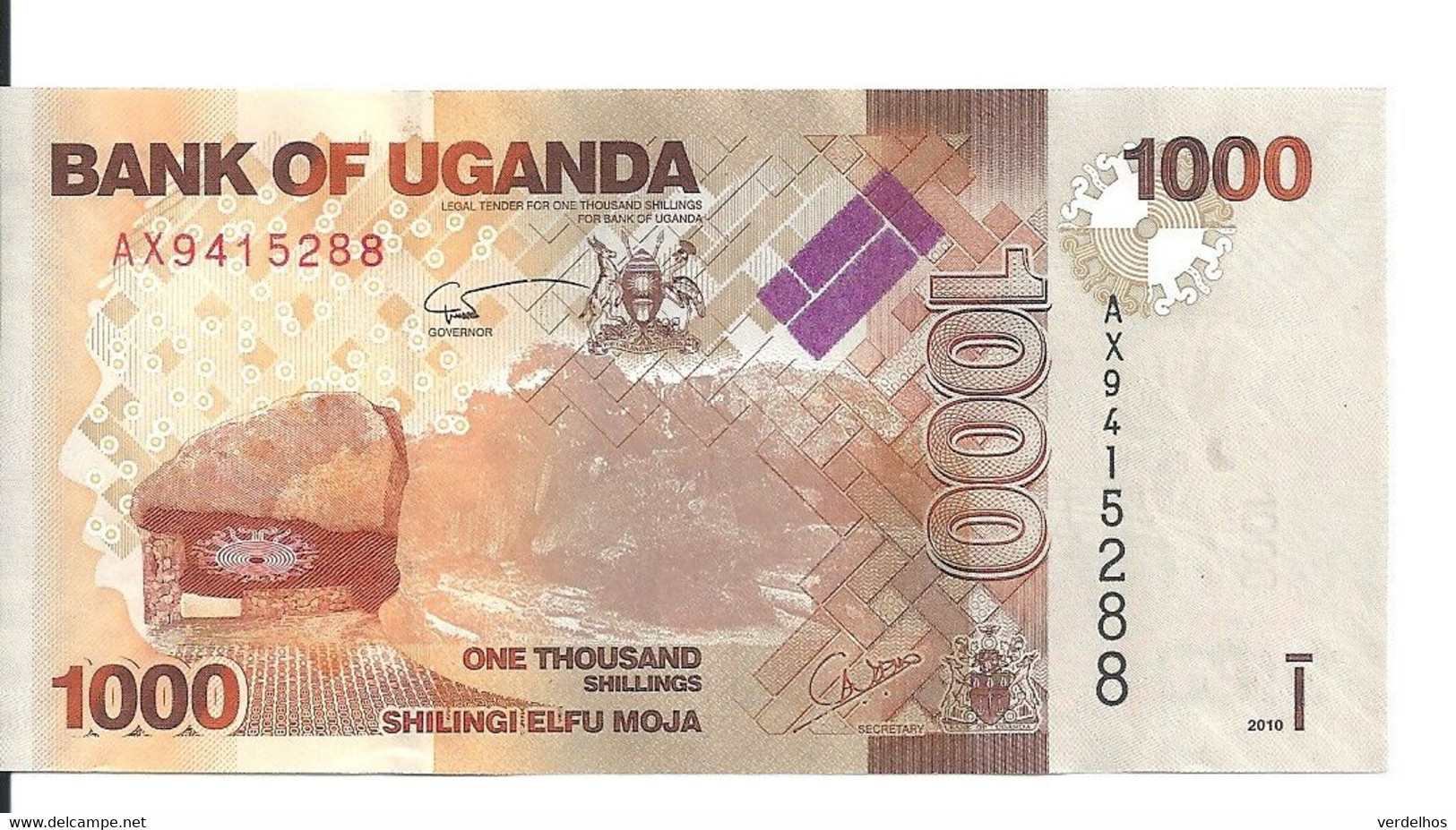 OUGANDA 1000 SHILLINGS 2010 UNC P 49 A - Oeganda