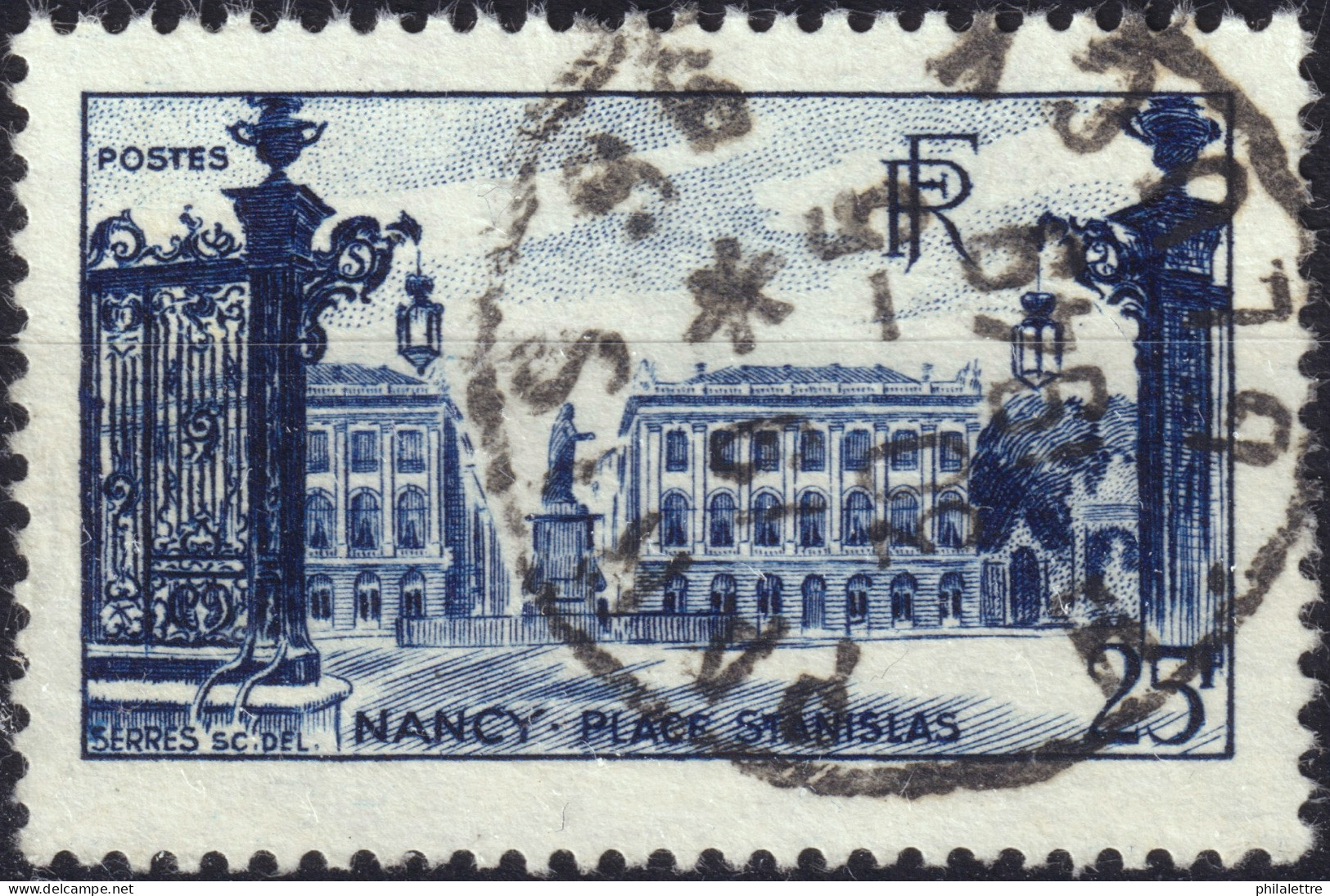 FRANCE - 1949 TàD "PARIS 96 / R. GLUCK" (Type A6) Sur Yv.822 25fr Nancy - Used Stamps