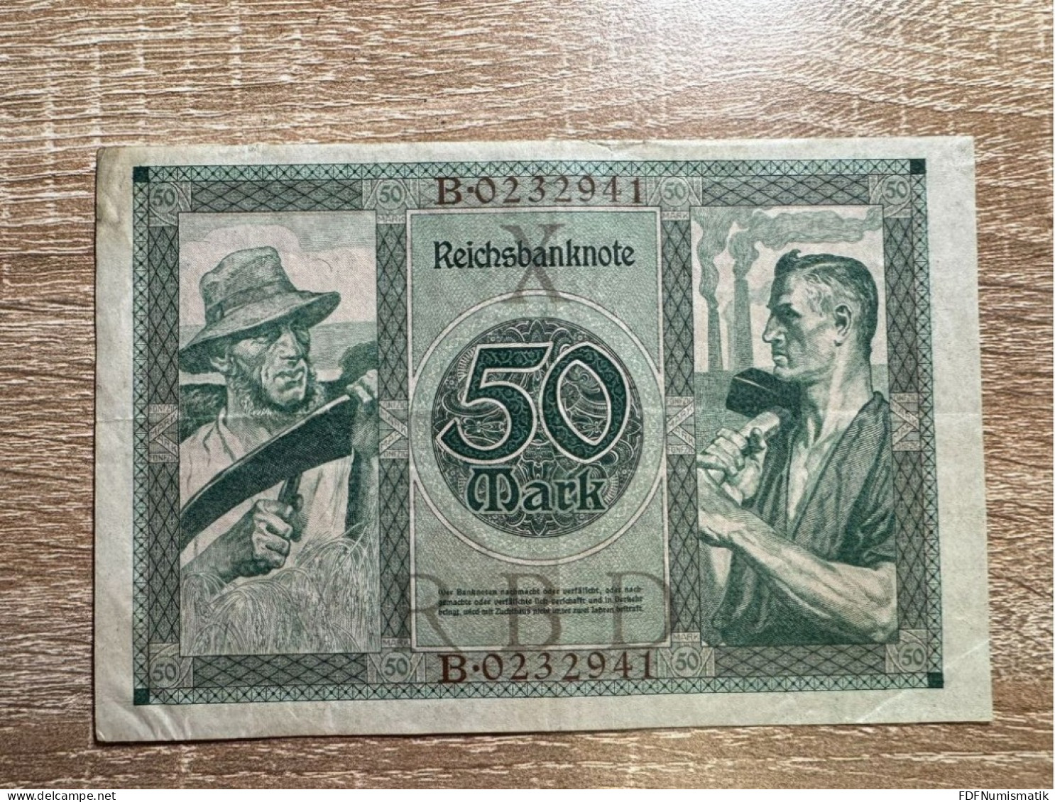 Germany，50 Mark ，1920 ，EF，pick 68 - 50 Mark