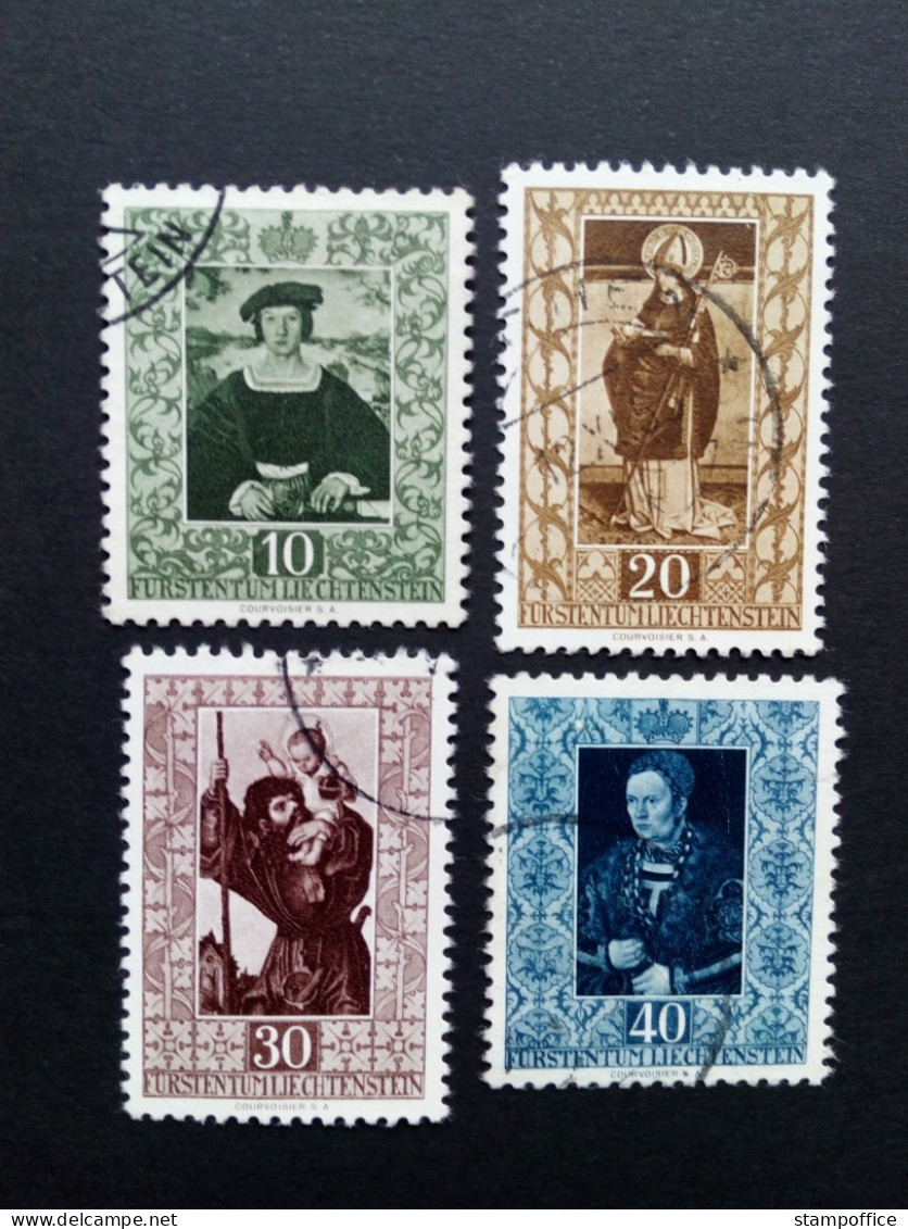 LIECHTENSTEIN MI-NR. 311-314 GESTEMPELT(USED) GEMÄLDE (IV) 1953 - Used Stamps