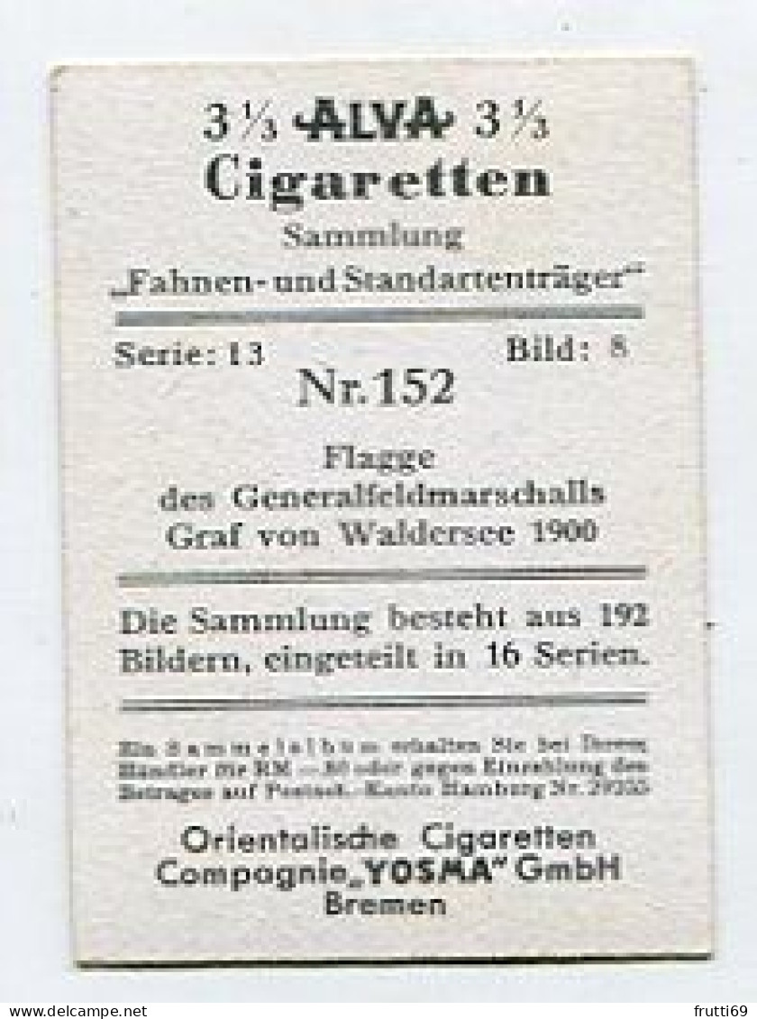 SB 03504 YOSMA - Bremen - Fahnen Und Standartenträger - Nr.152 Flagge Des Generalfeldmarschalls Graf Von Waldensee 1900 - Autres & Non Classés
