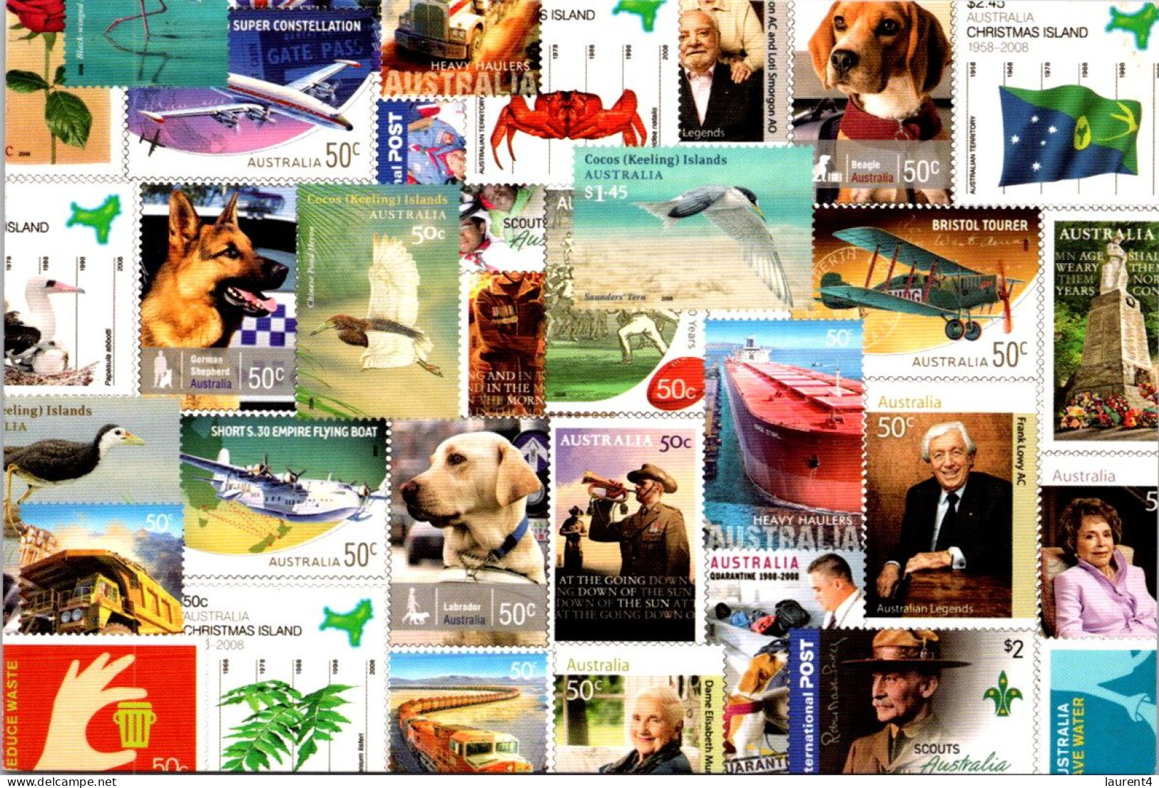 28-2-2024 (1 Y 30) Austrlaian Stamp (on Australia Post Postcard) - Briefmarken (Abbildungen)