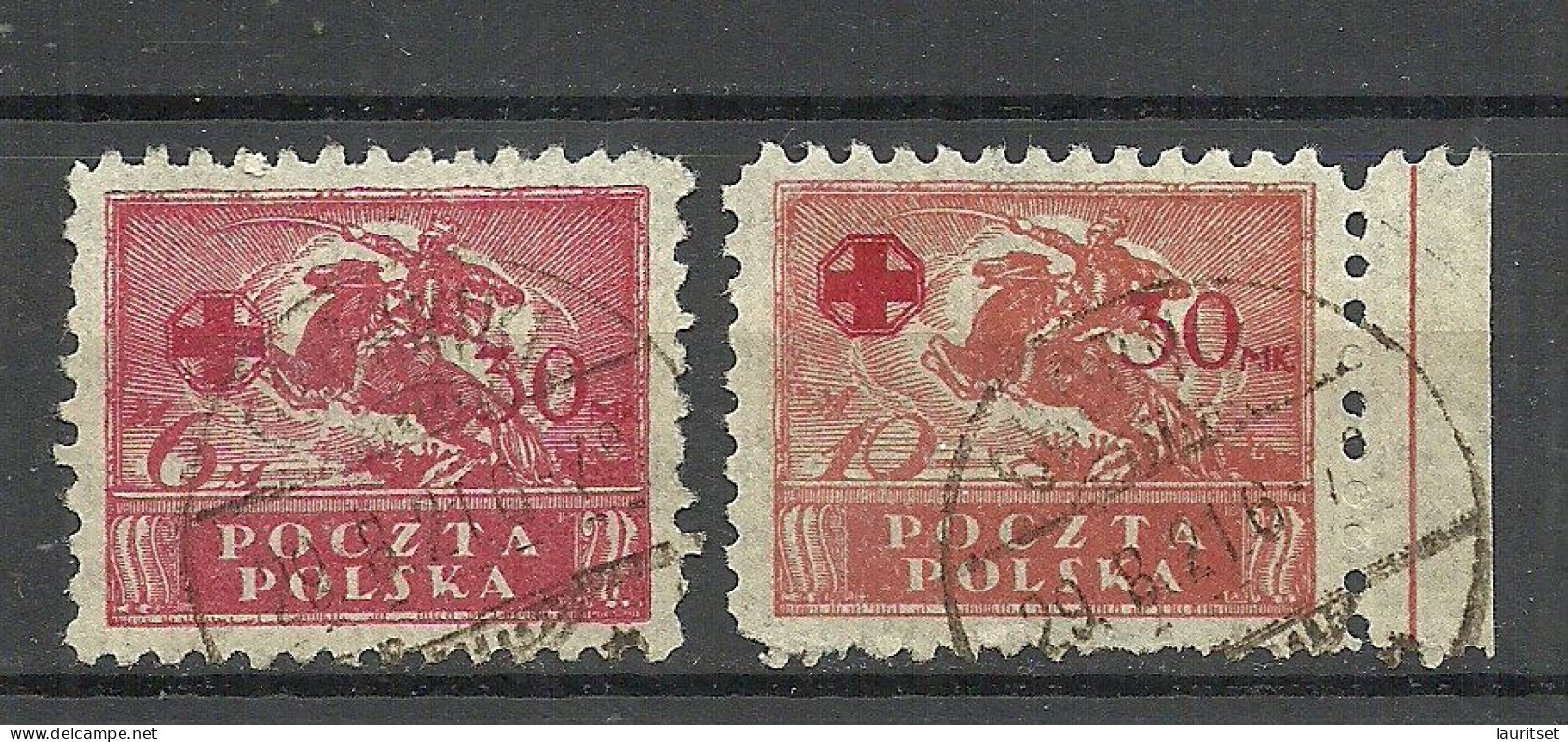 POLEN Poland 1921 Michel 155 - 156 O - Used Stamps