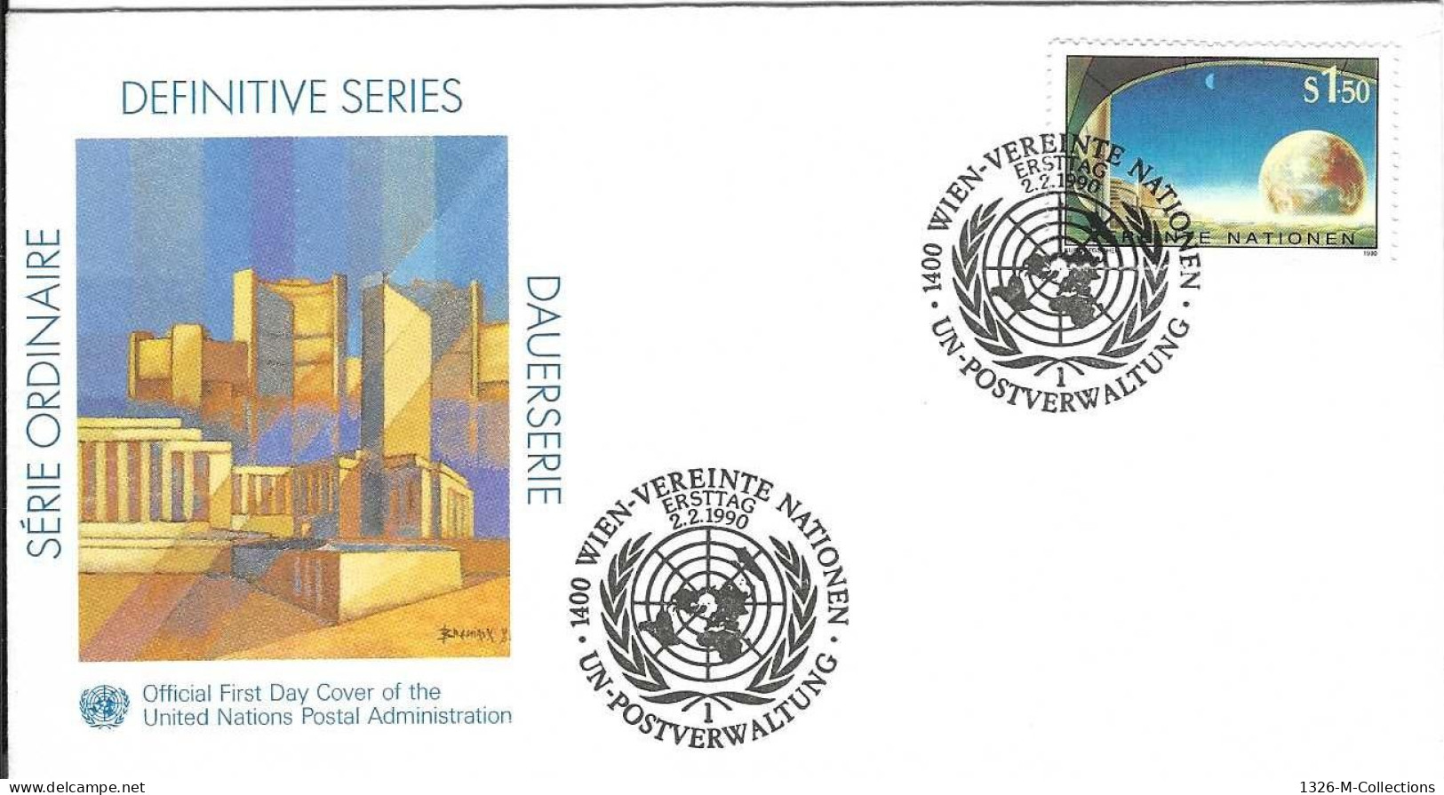 Envellope NATIONS UNIS 1e Jour N° 103 Y & T - Covers & Documents