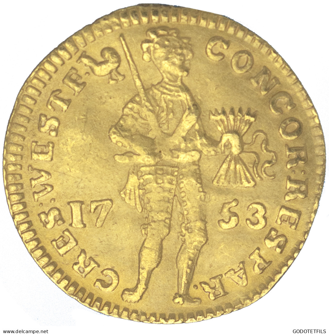 Pays-Bas-Hollande Ducat Au Chevalier 1753 Dordrecht - …-1795 : Former Period
