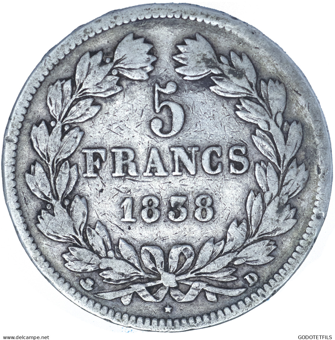 Louis-Philippe-5 Francs 1838 Lyon - 5 Francs