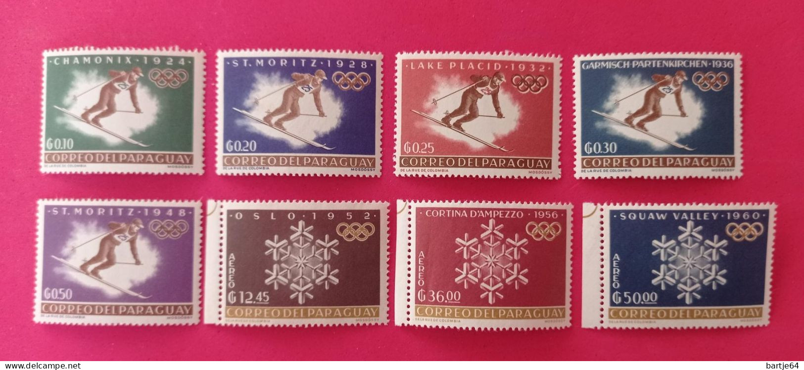 1964 Paraguay - Serie MNH - Winter 1964: Innsbruck