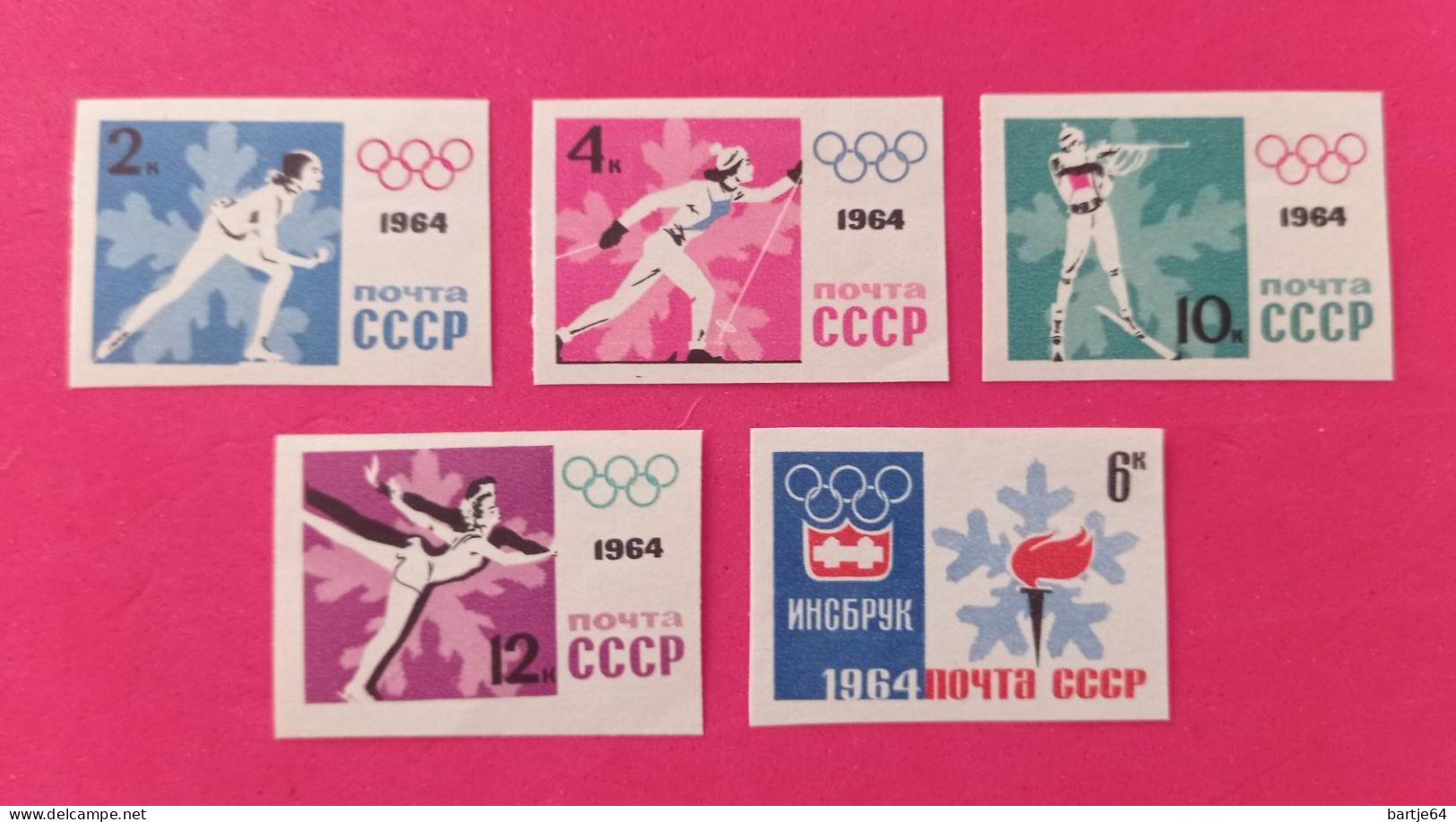 1964 Soviet Union - Serie Imperforated MNH - Hiver 1964: Innsbruck