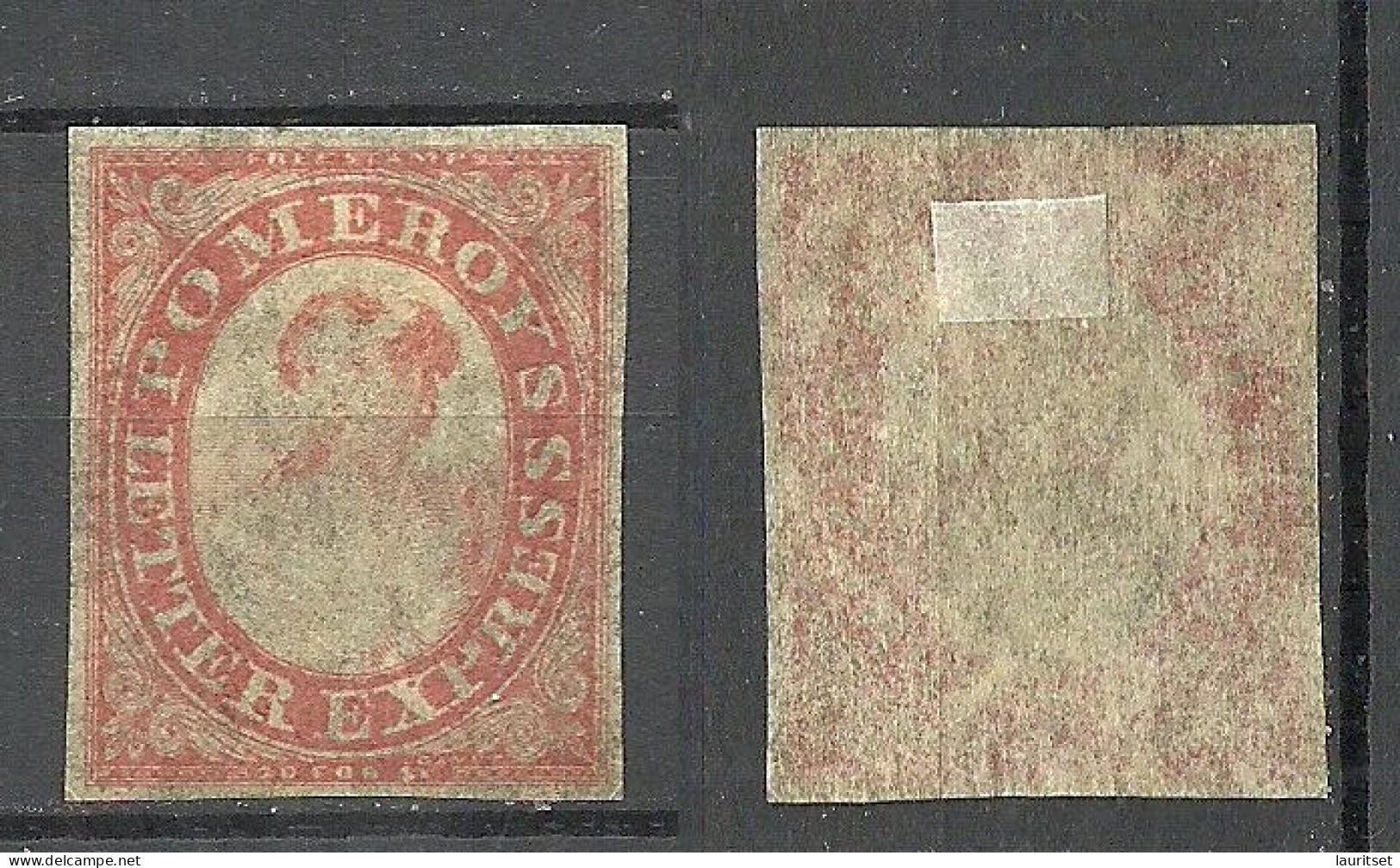 USA 1844 Local Post: Pomeroy's Letter Express 5c (*) - Lokale Post