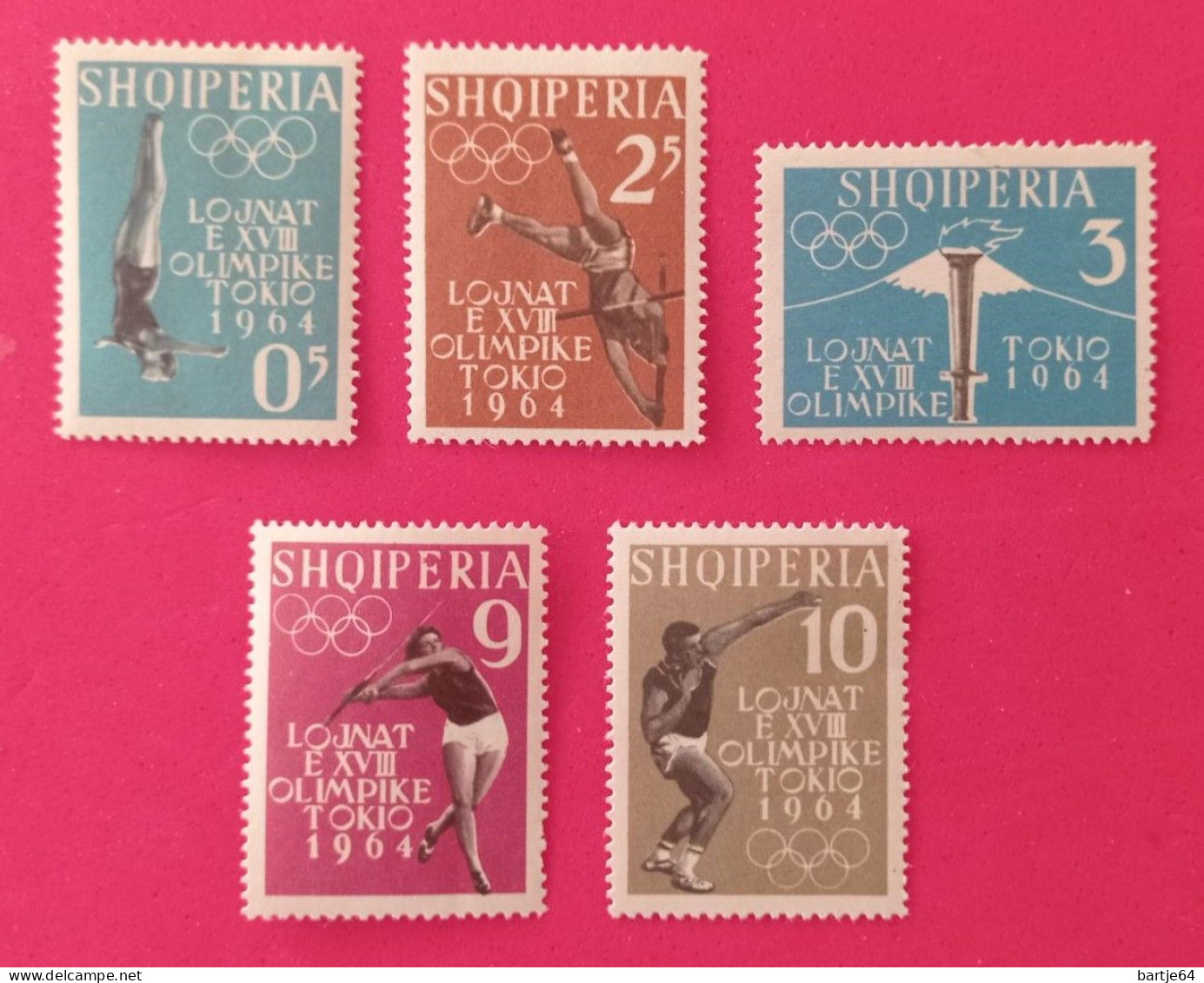 1964 Albania - Serie MNH - Summer 1964: Tokyo