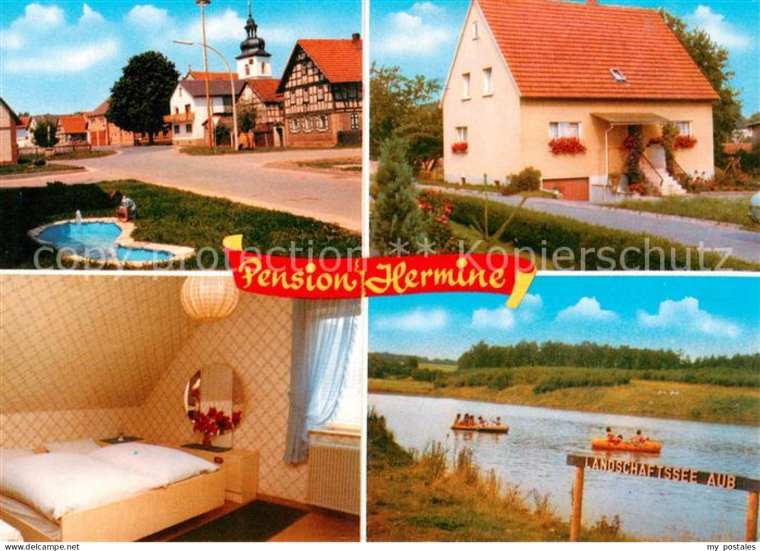 73845660 Bad Koenigshofen Pension Hermine Ortspartie Gaestezimmer Landschaftssee - Bad Koenigshofen