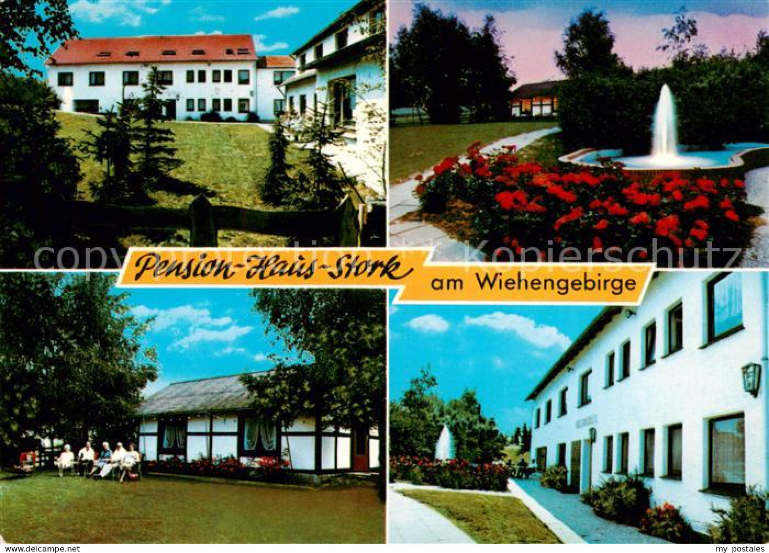 73812870 Preussisch-Oldendorf Pension Haus Stork Garten Brunnen  - Getmold