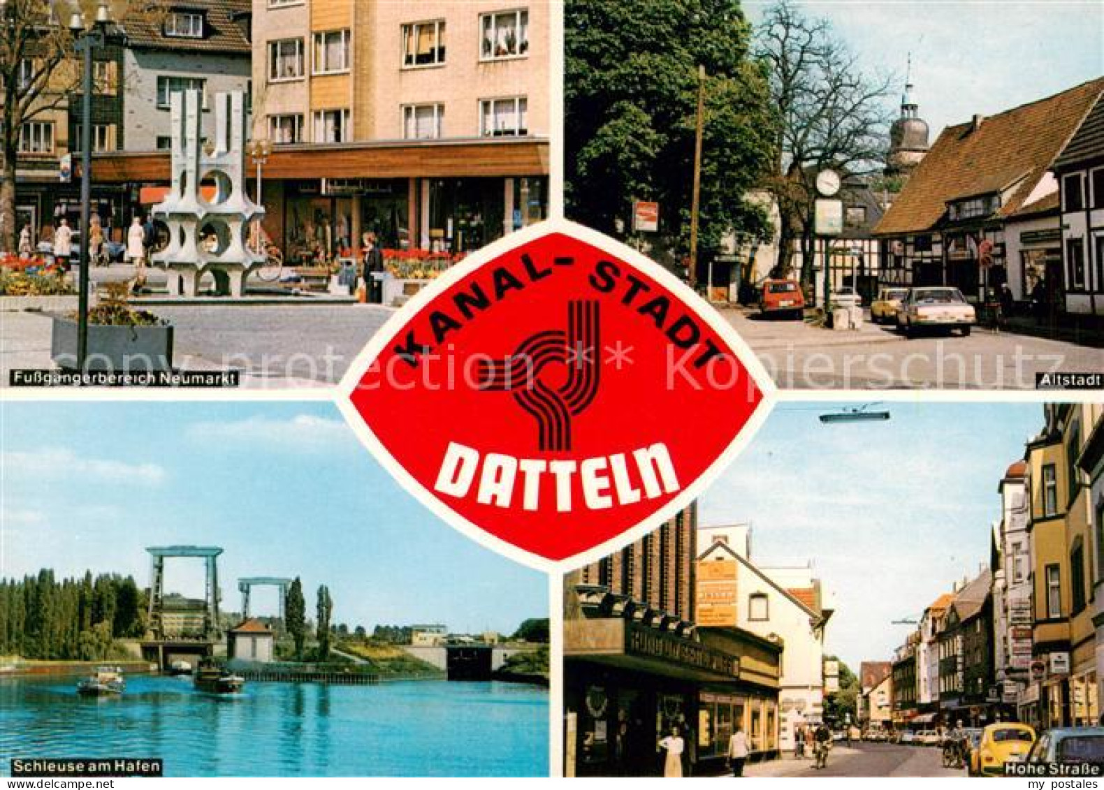 73812864 Datteln Fussgaengerbereich Neumarkt Altstadt Schleuse Am Hafen Hohe Str - Datteln