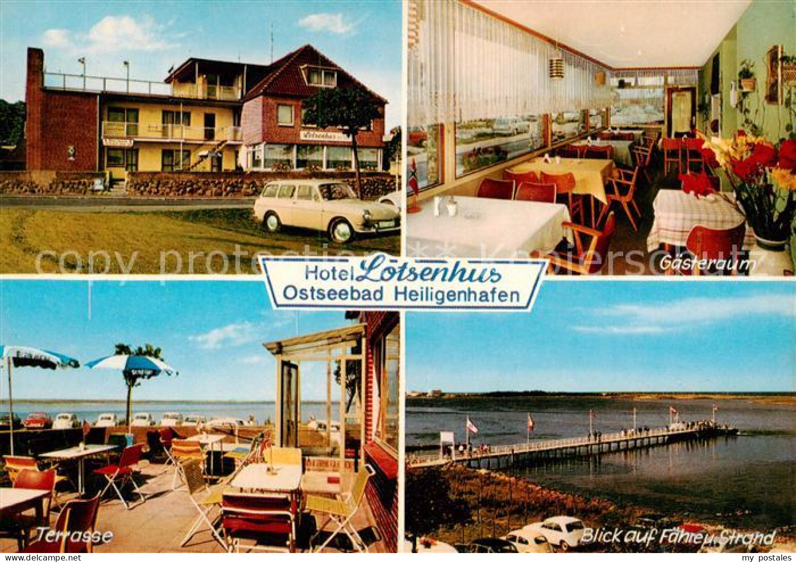 73812851 Heiligenhafen Ostseebad Hotel Lotsenhus Gaststube Terrasse Faehre Und S - Heiligenhafen