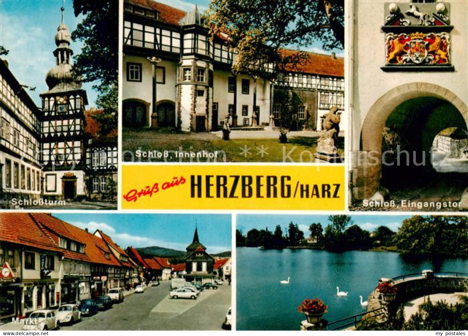 73812798 Herzberg Harz Schlossturm Schloss Innenhof Eingangstor Markt Herzberg H - Herzberg