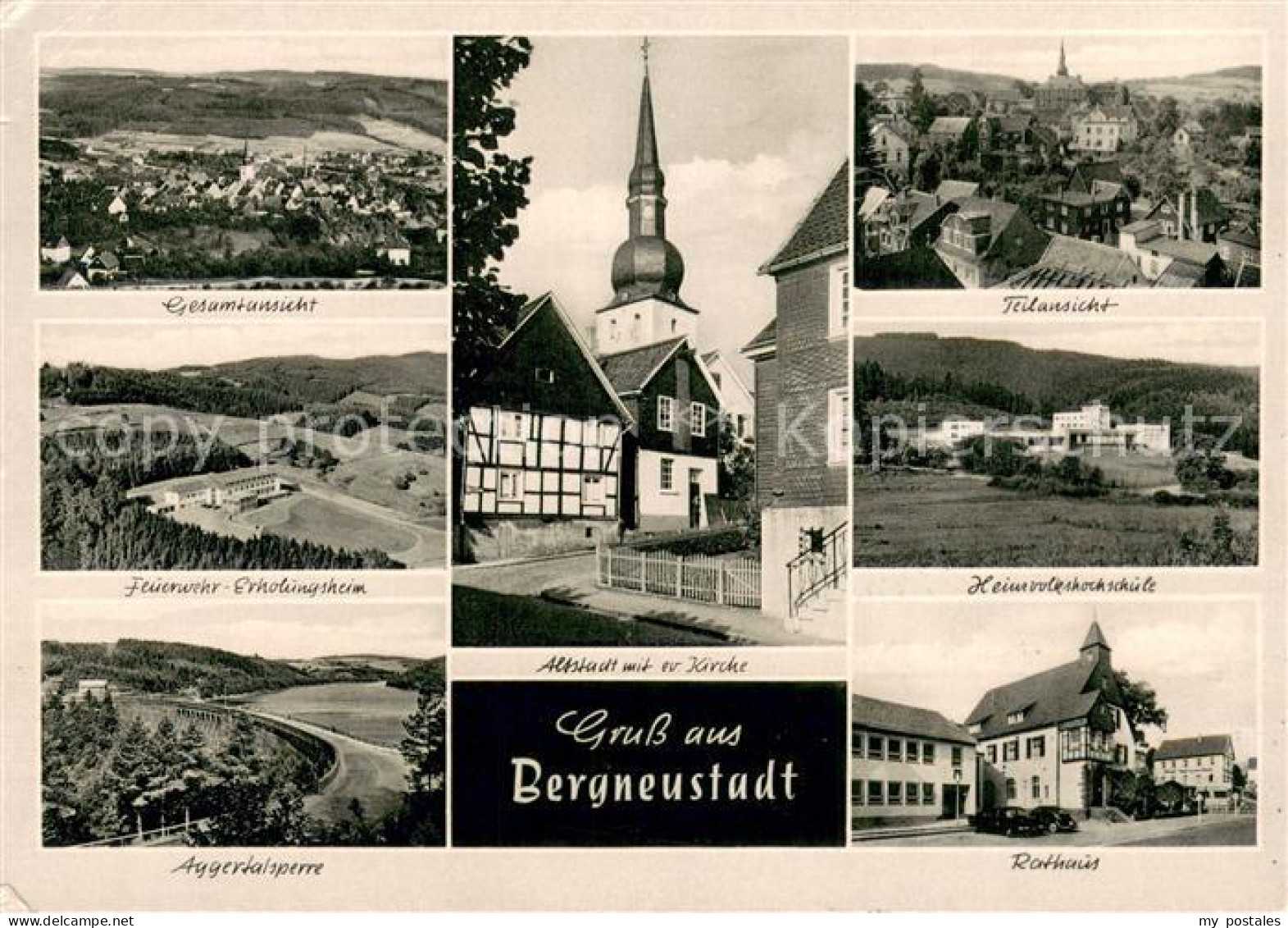 73741000 Bergneustadt Panorama Feuerwehr Erholungsheim Aggertalsperre Altstadt M - Bergneustadt