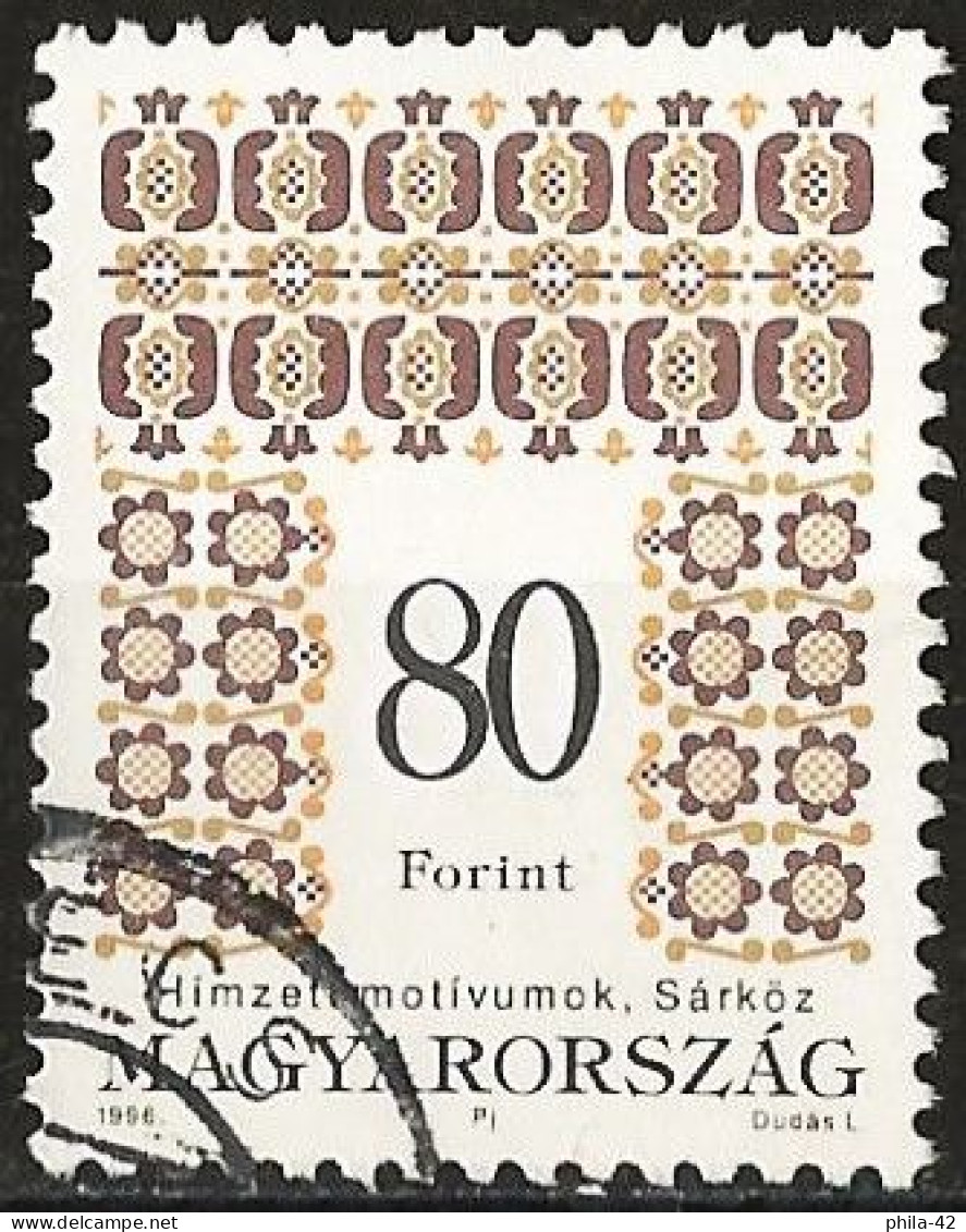 Hungary 1996 - Mi 4394 - YT 3559 ( Folk Motives ) - Usado