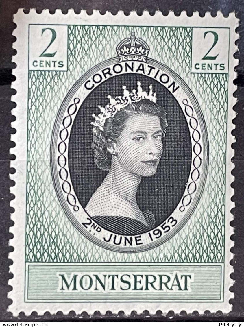 MONTSERRAT - MH*  - 1953 CORONATION ISSUE - # 136 - Montserrat