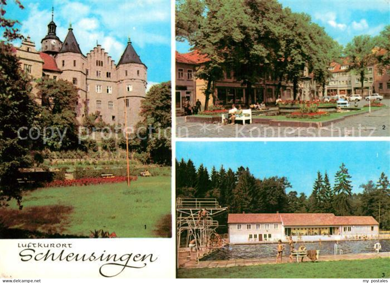 73029630 Schleusingen Schloss Bertholdsburg Markt Schwimmbad  Schleusingen - Schleusingen