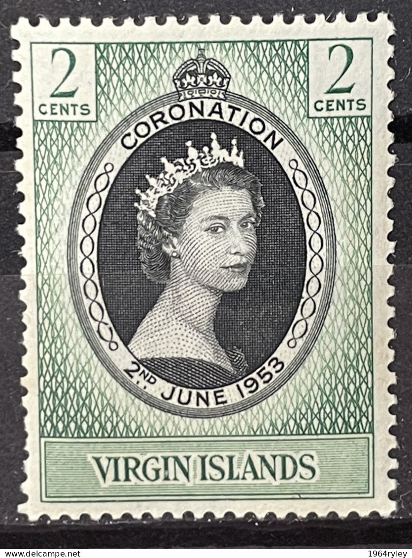 VIRGIN ISLANDS - MH*  - 1953 CORONATION ISSUE - # 114 - British Virgin Islands