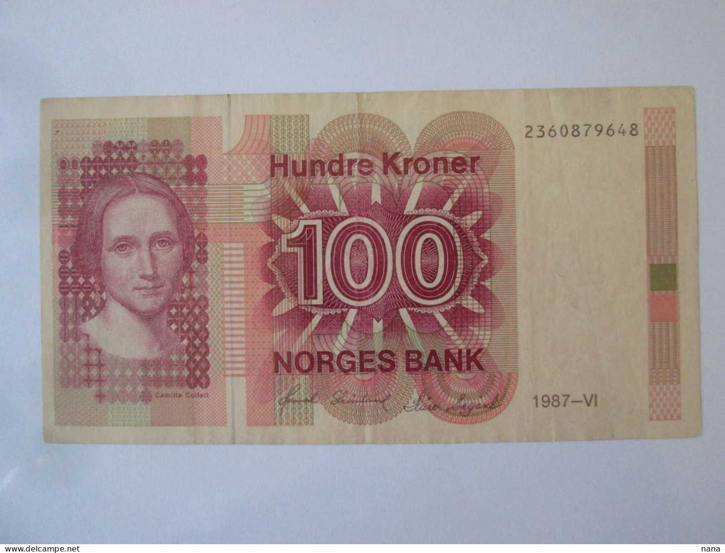 Norway 100 Kroner 1987,see Pictures - Noruega