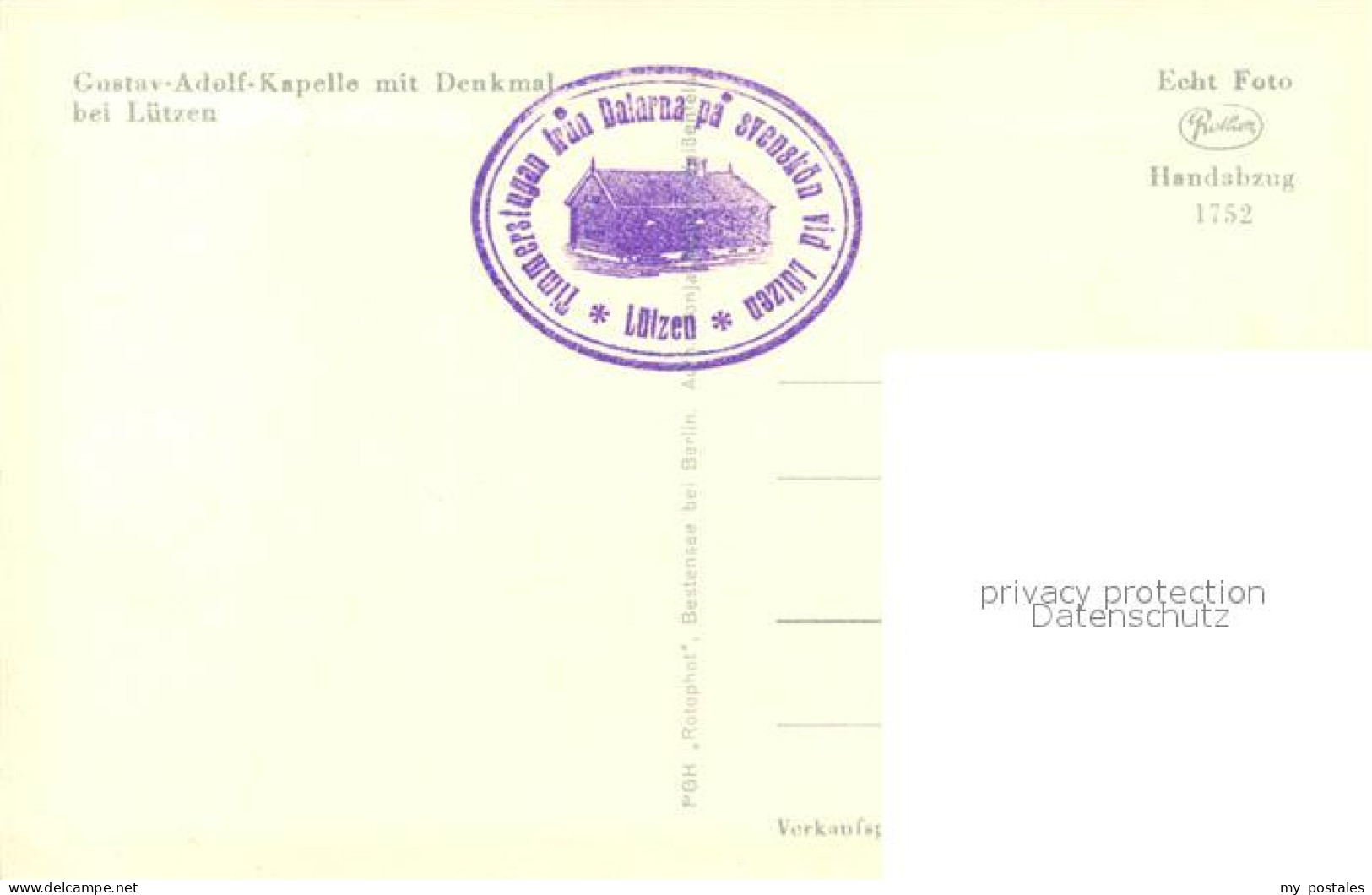 73027987 Luetzen Gustav Adolf Kapelle Mit Denkmal Luetzen - Lützen