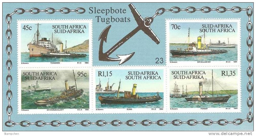 South Africa 1994 Tugboats Stamps S/s Ship - Neufs