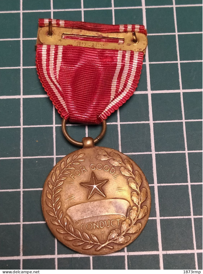 MEDAILLE USA, GOOD CONDUIT, MEDAILLE DE BONNE CONDUITE DURANT 3 ANS DE SERVICES AUX ARMEES - Etats-Unis