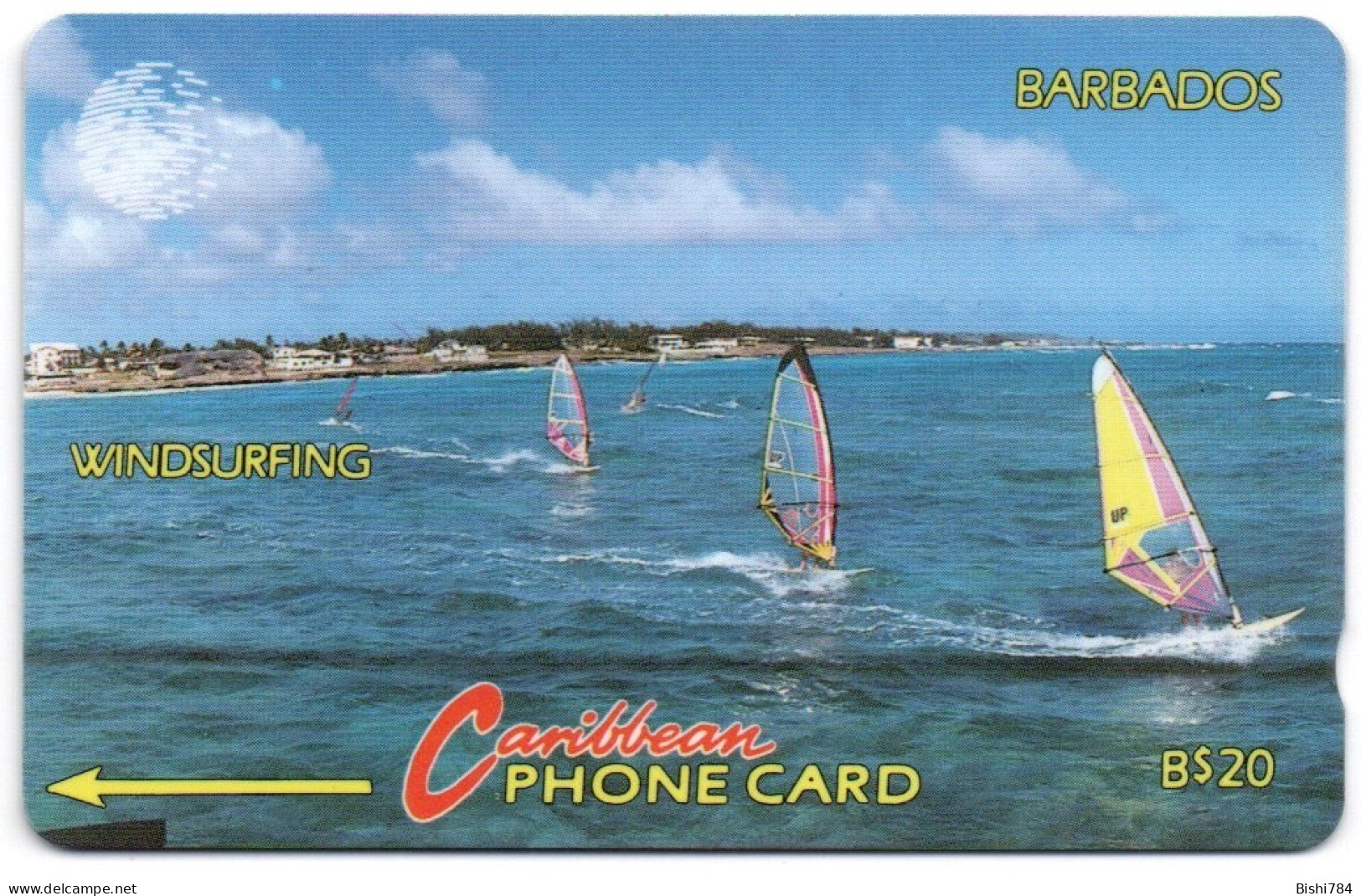 Barbados - Windsurfing - 10CBDB (Cover Plastic Falling Off) - Barbados (Barbuda)